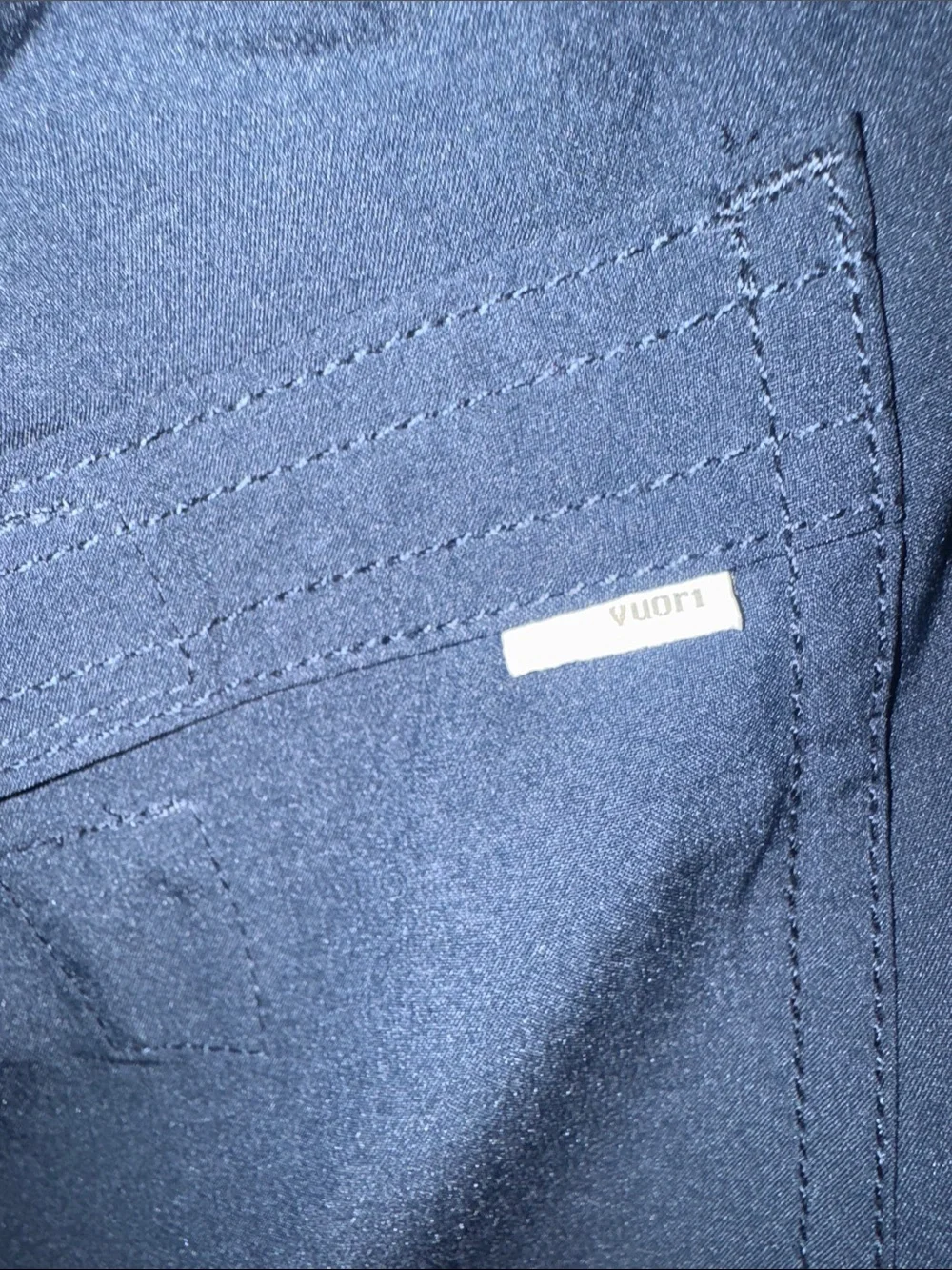 Vineyard Vines Navy Athletic Shorts with Gray Waistband